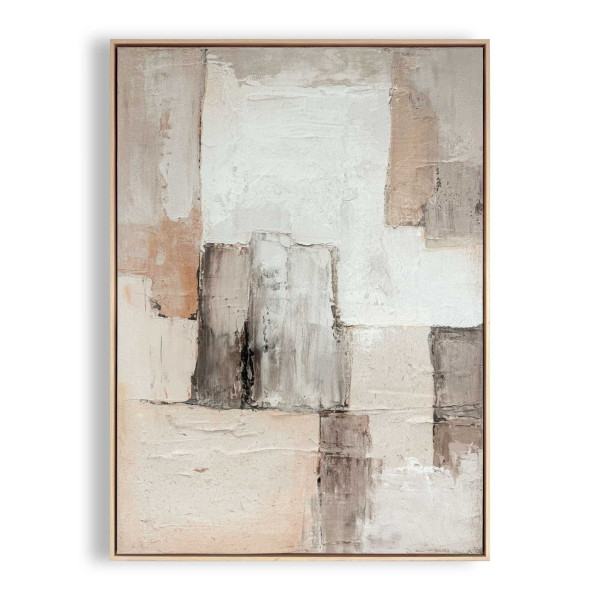 Leinwandbild ERDTÖNE in beige aus Materialmix