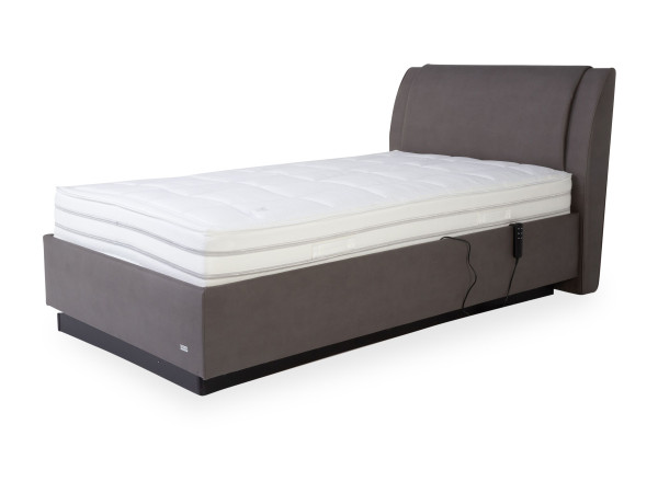 Polsterbett MONDO LUVARA in slate aus Stoff