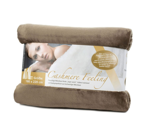 Wohndecke Cashmere taupe