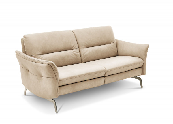 Sofa 2,5 Sitzer MONDO TEOMA in beige aus Leder