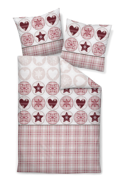 Bettwäsche DAVOS Biber aus Baumwolle