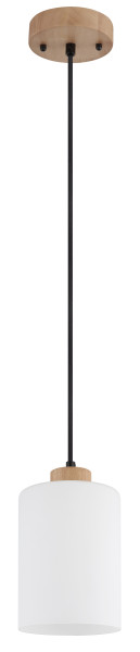 Hängeleuchte in braun aus Holz