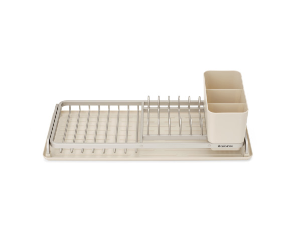 Kompaktes Abtropfgestell in beige aus Metall