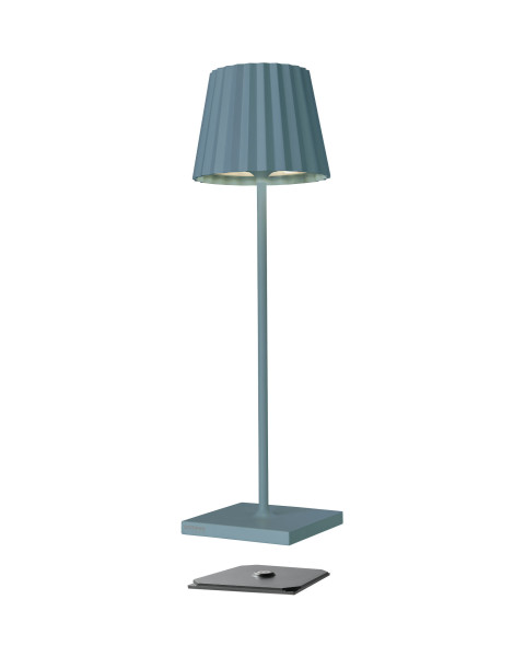 Tischleuchte TROLL RC in blau aus Aluminium