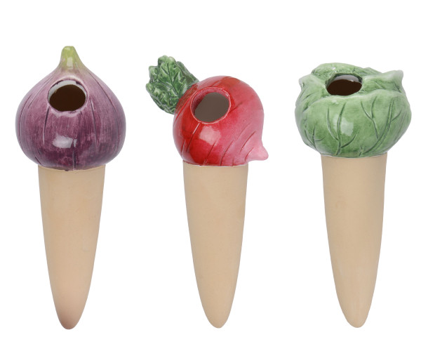 Pflanzenbewässerung in mehrfarbig aus Terracotta