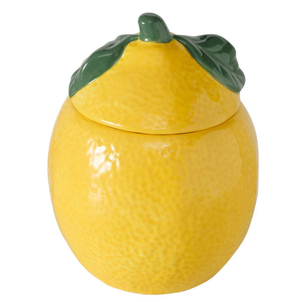 Vorratsdose ZITRONELLA in gelb aus Steingut