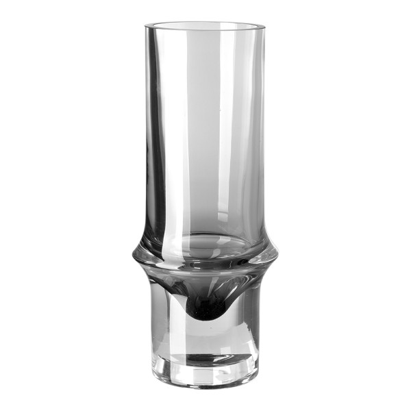 Vase GLENDA in grau aus Glas