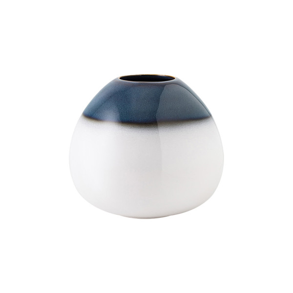 Vase DROP LAVE HOME in blau aus Steingut