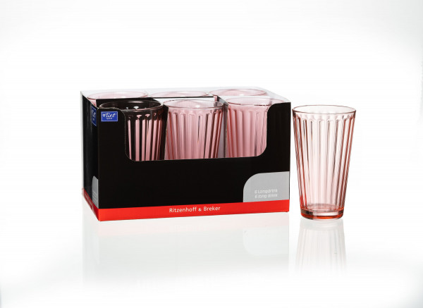 Longdrinkglas Lawe rosa
