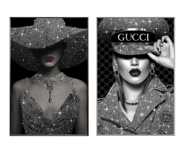 Bild LADY DIAMANT in silberfarben aus Kunststoff