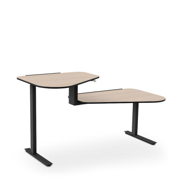 Schreibtisch Aeris Active in schwarz aus Dekor