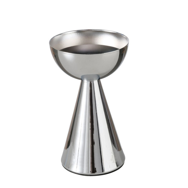 Kerzenhalter LUENA in silberfarben aus Metall
