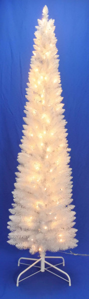 Weihnachtsbaum LED SLIM in weiß aus Kunststoff