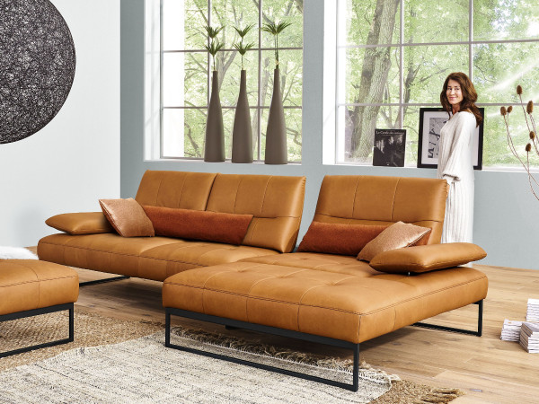 Polsterecke himolla 9360 aus Leder