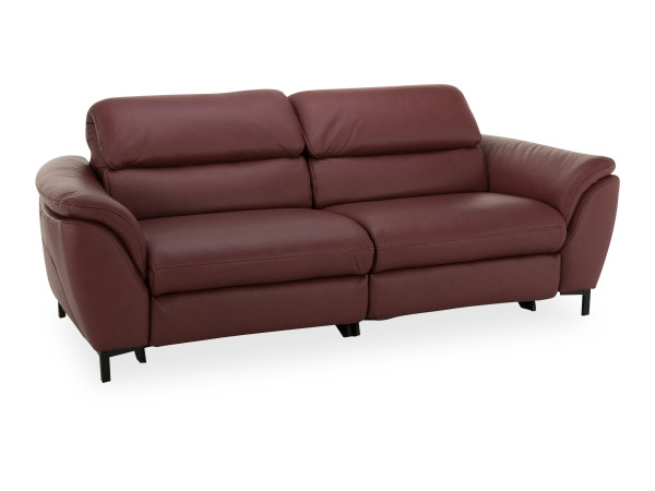 Sofa 2,5 Sitzer MONDO BAVERO in BAROLO aus Leder