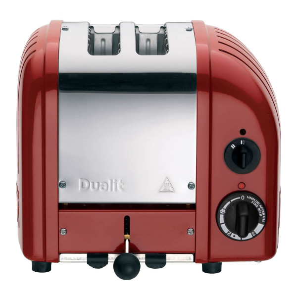 2-Scheiben-Toaster Dualit NewGen in rot aus Edelstahl