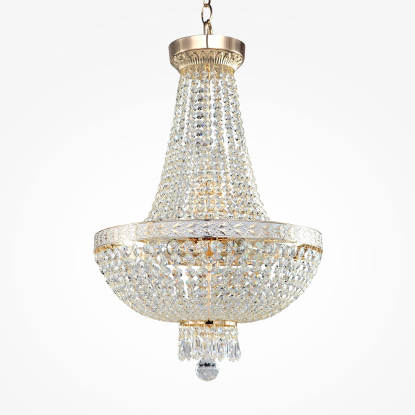 Kronleuchter BELLA in goldfarben aus Metall