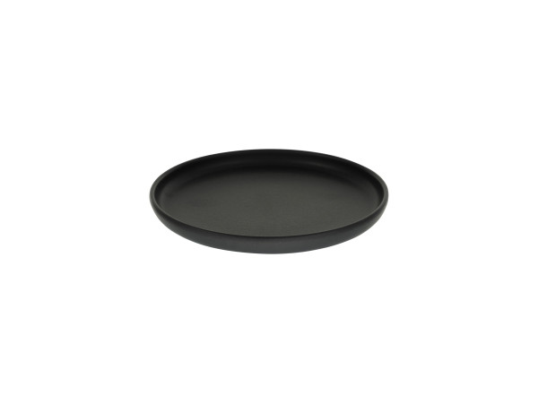 Dessertteller UNO in schwarz aus Steinzeug