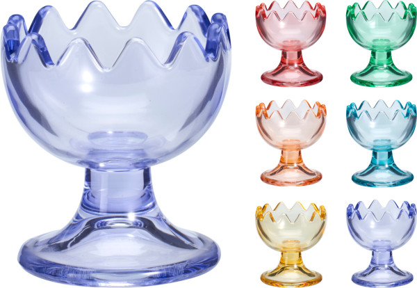 Eierbecher COLOUR in mehrfarbig aus Glas