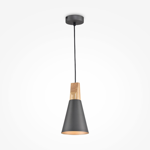 Pendelleuchte BICONES in grau aus Metall