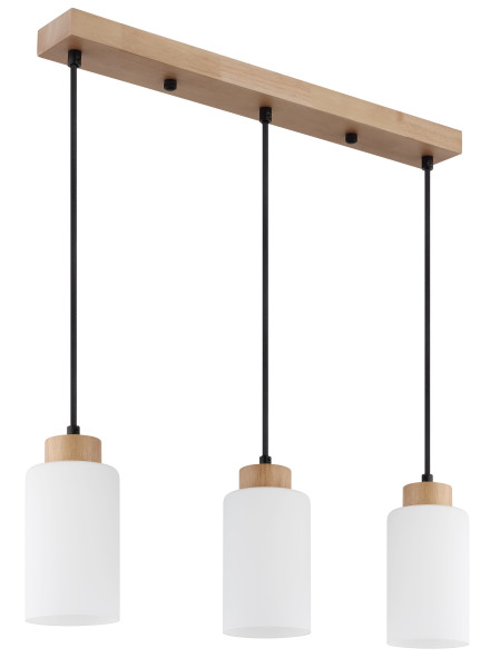 Hängeleuchte in braun aus Holz