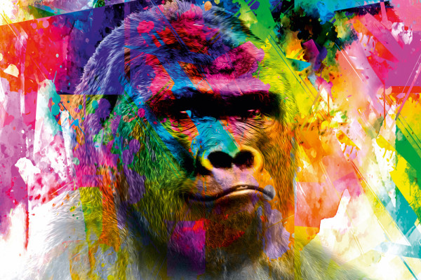 Akustikbild POP ART GORILLA