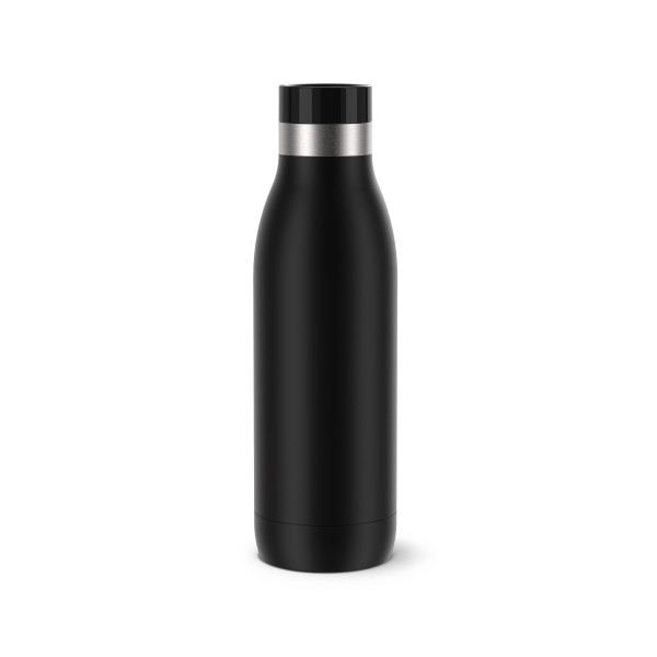 Trinkflasche BLUDROP in schwarz