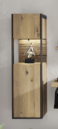 Hängeschrank STEEL in Wildeiche aus Massivholz