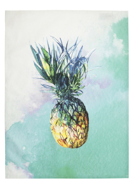 Geschirrtuch ANANAS in mehrfarbig aus Baumwolle
