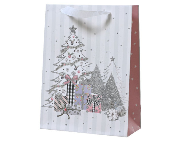 Geschenktasche in weiß aus Papier
