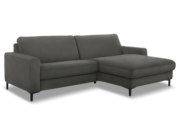 Polsterecke MONDO MAESTRA in grau aus Leder