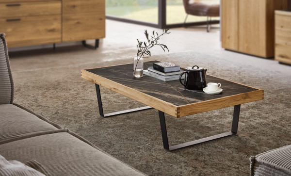 Couchtisch witlake TIRANO in Wildeiche aus Massivholz