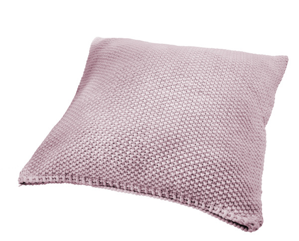 Kissenhülle STRICK in  mauve aus Polyacryl