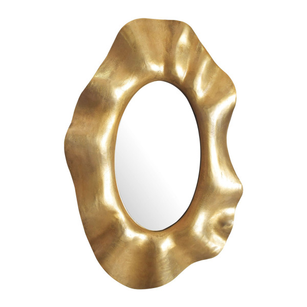 Spiegel in goldfarben aus Glas