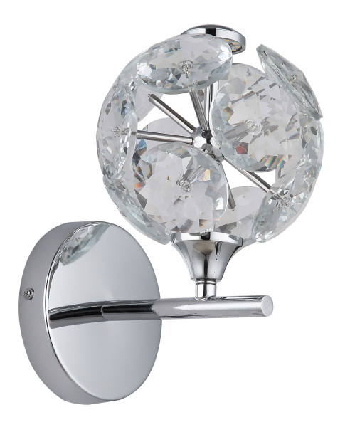 Wandleuchte VIRINA in verchromt aus Metall