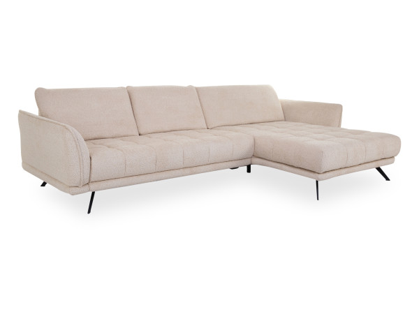 Polsterecke SYSTEMPOLSTER MAXINE in beige aus Stoff