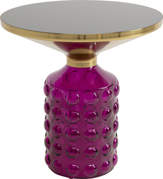 Beistelltisch LOLA in lila aus Glas