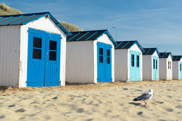Akustikbild STRANDHÄUSER aus Materialmix