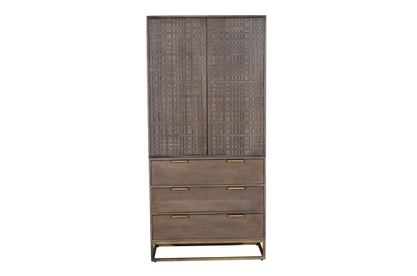 Schrank BURSA in mango aus Holz