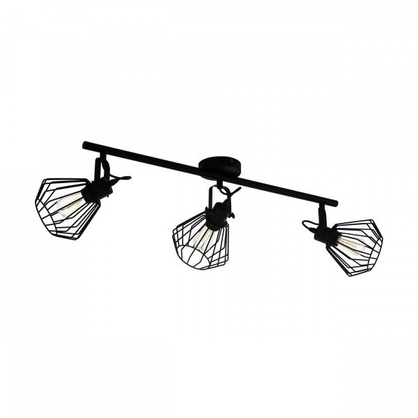 Wand-/Deckenspot TABILLANO in schwarz aus Metall