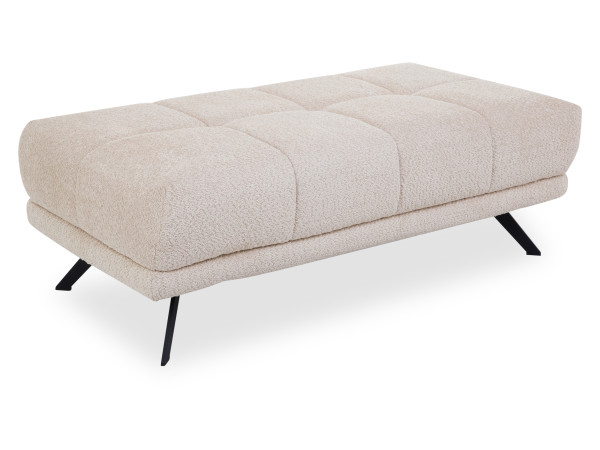 Hocker SYSTEMPOLSTER XXL MAXINE in beige aus Stoff