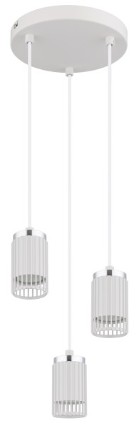 Hängeleuchte KORBEN in weiß aus Metall