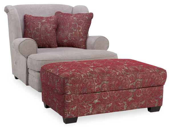 Sessel mit Hocker Gerome