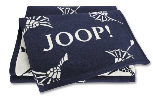 Decke JOOP! FABRICS OUTDOOR CO in navy aus Mischgewebe