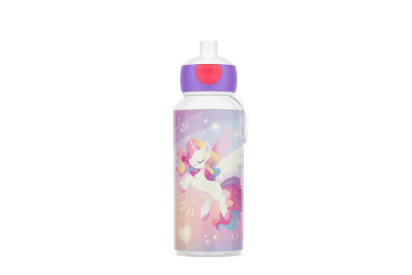 Trinkflasche UNICORN GLOW in lila aus Kunststoff