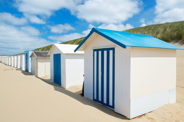 Akustikbild STRANDHÄUSER aus Materialmix