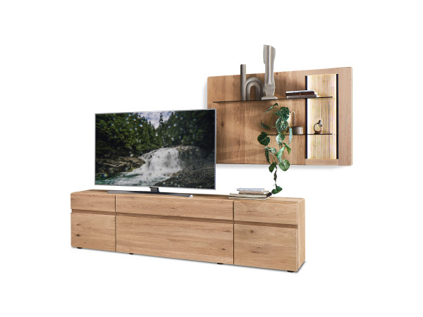 Wohnwand hartmann VIDA in Kerneiche aus Massivholz