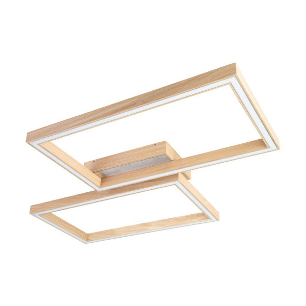 Deckenleuchte ROWIN in Nickel aus Holz