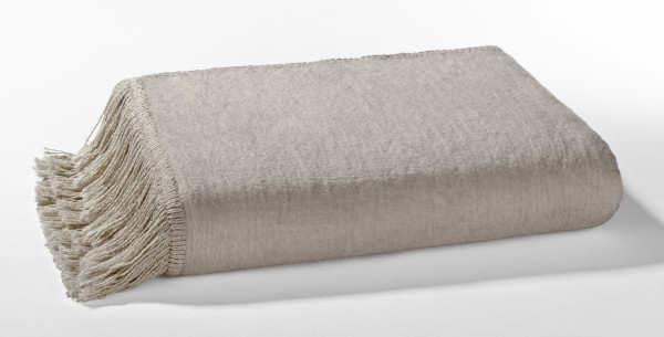 Sesselläufer taupe in taupe aus Mischgewebe