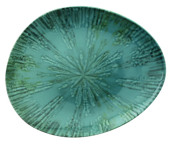 Platte ARTHUR Krupp FUSION BLUE in blau aus Porzellan